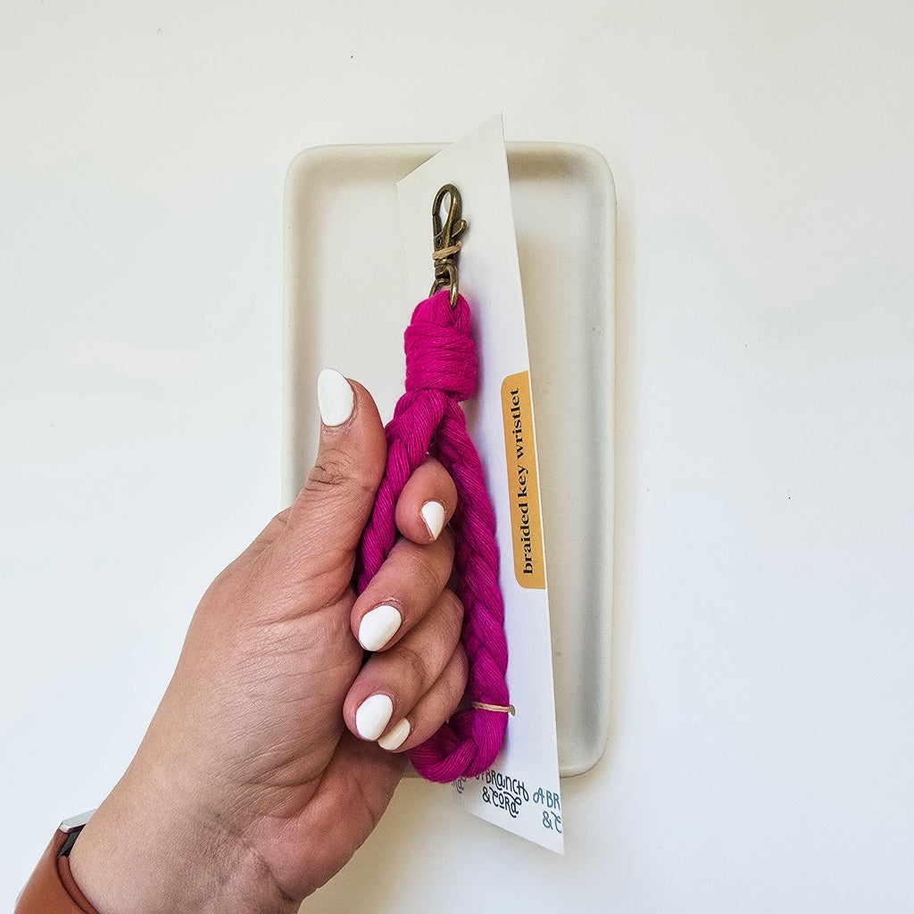 Macrame Key Wristlets – Brights (5) Pack