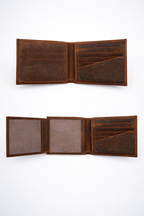 Full Grain Leather Wallet, Leather Bifold Mens Wallet