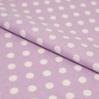 Bamboo Rayon Cotton Fabric – Polka Dot Lilac