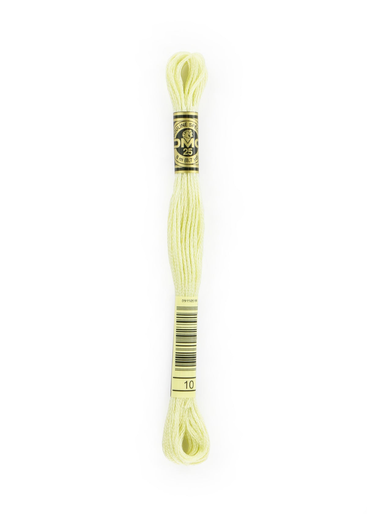 DMC embroidery floss – VERY LIGHT TENDER GREEN (10)