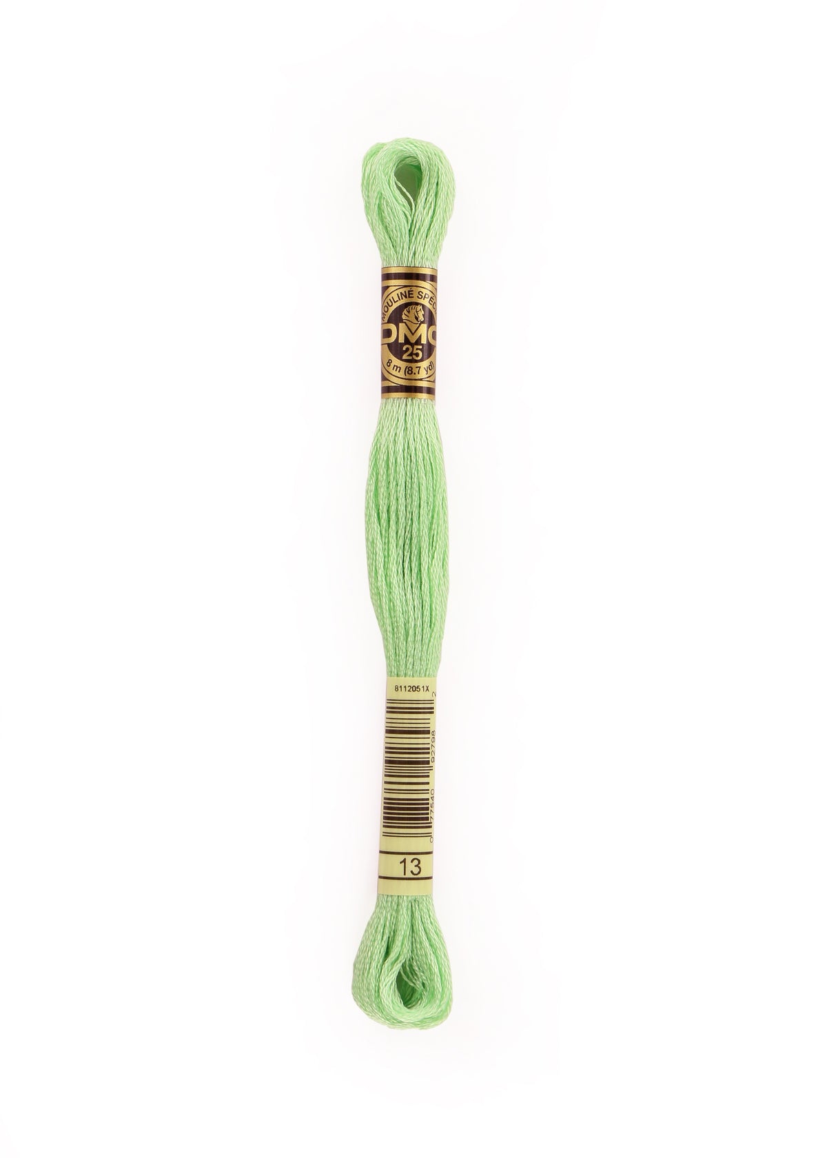 DMC embroidery floss – MEDIUM LIGHT NILE GREEN (13)