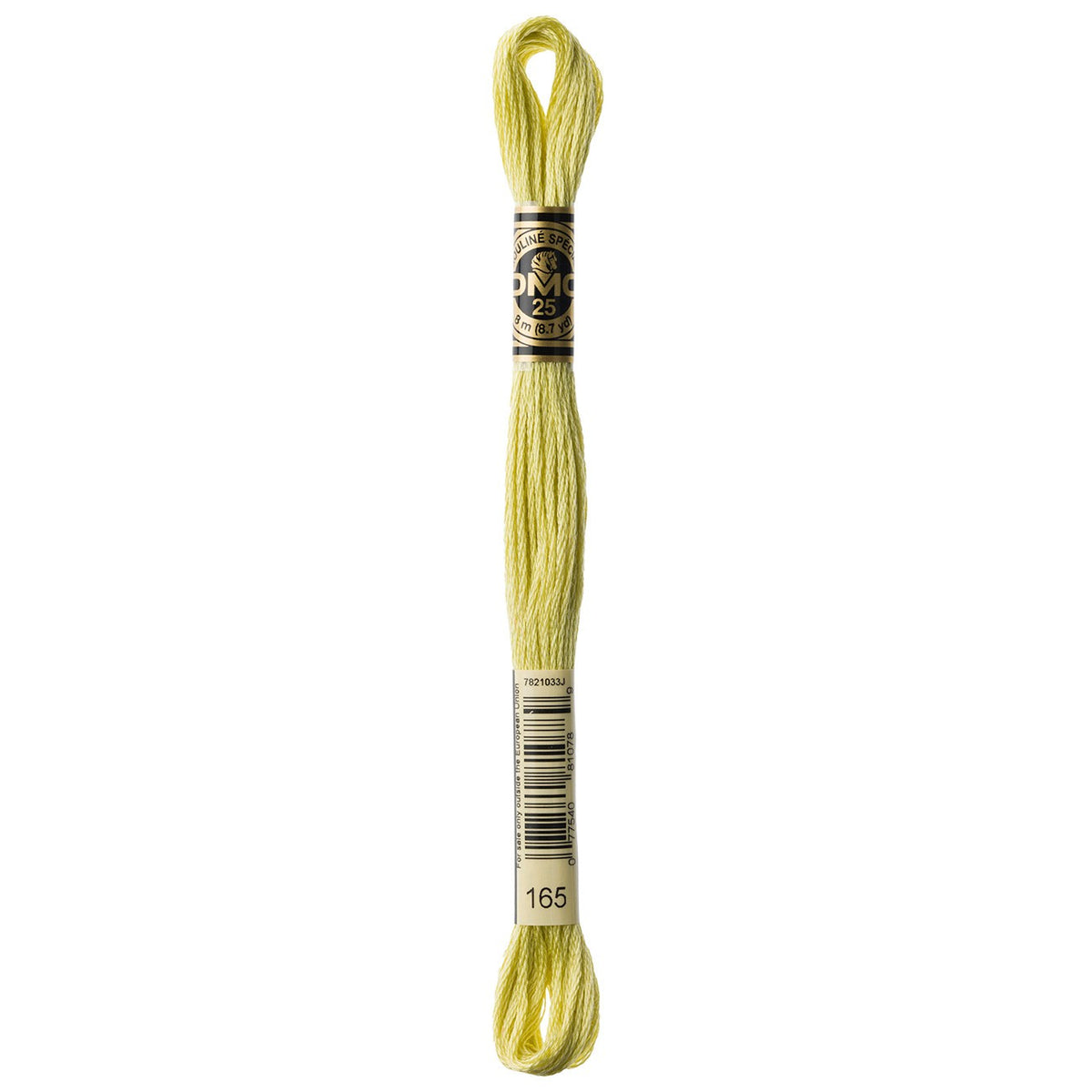 DMC embroidery floss – VERY LIGHT MOSS GRN (165)
