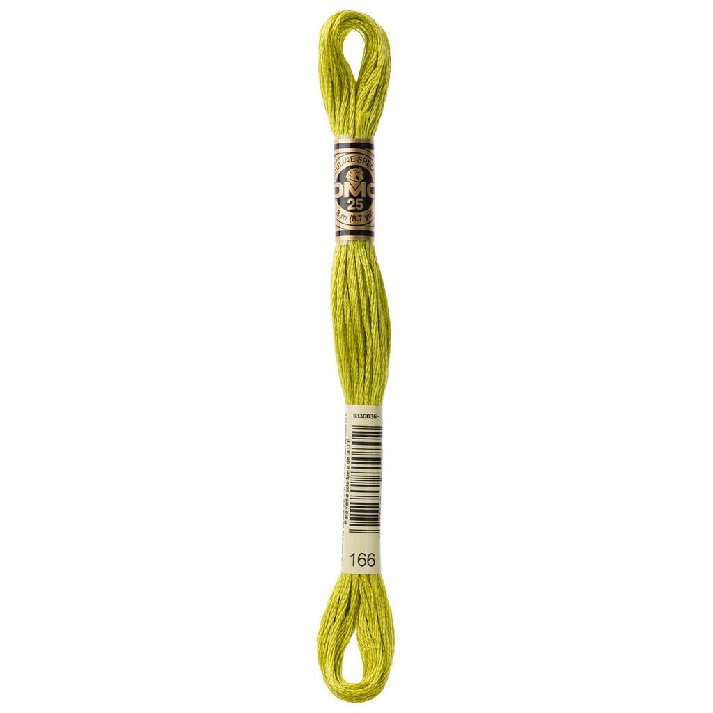 DMC embroidery floss – MED LIGHT MOSS GRN (166)