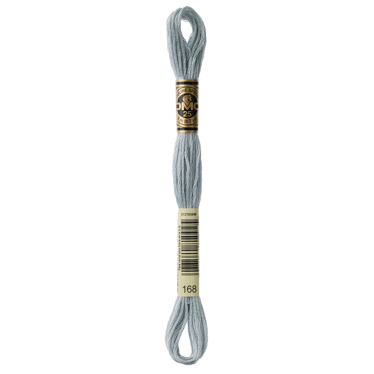 DMC embroidery floss – VERY LIGHT PEWT (168)