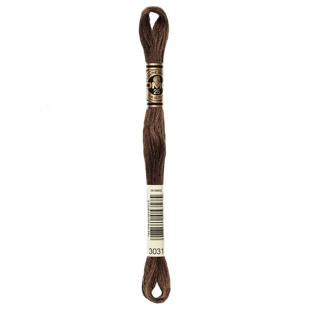DMC embroidery floss – VERY DARK MOCHA BRN (3031)