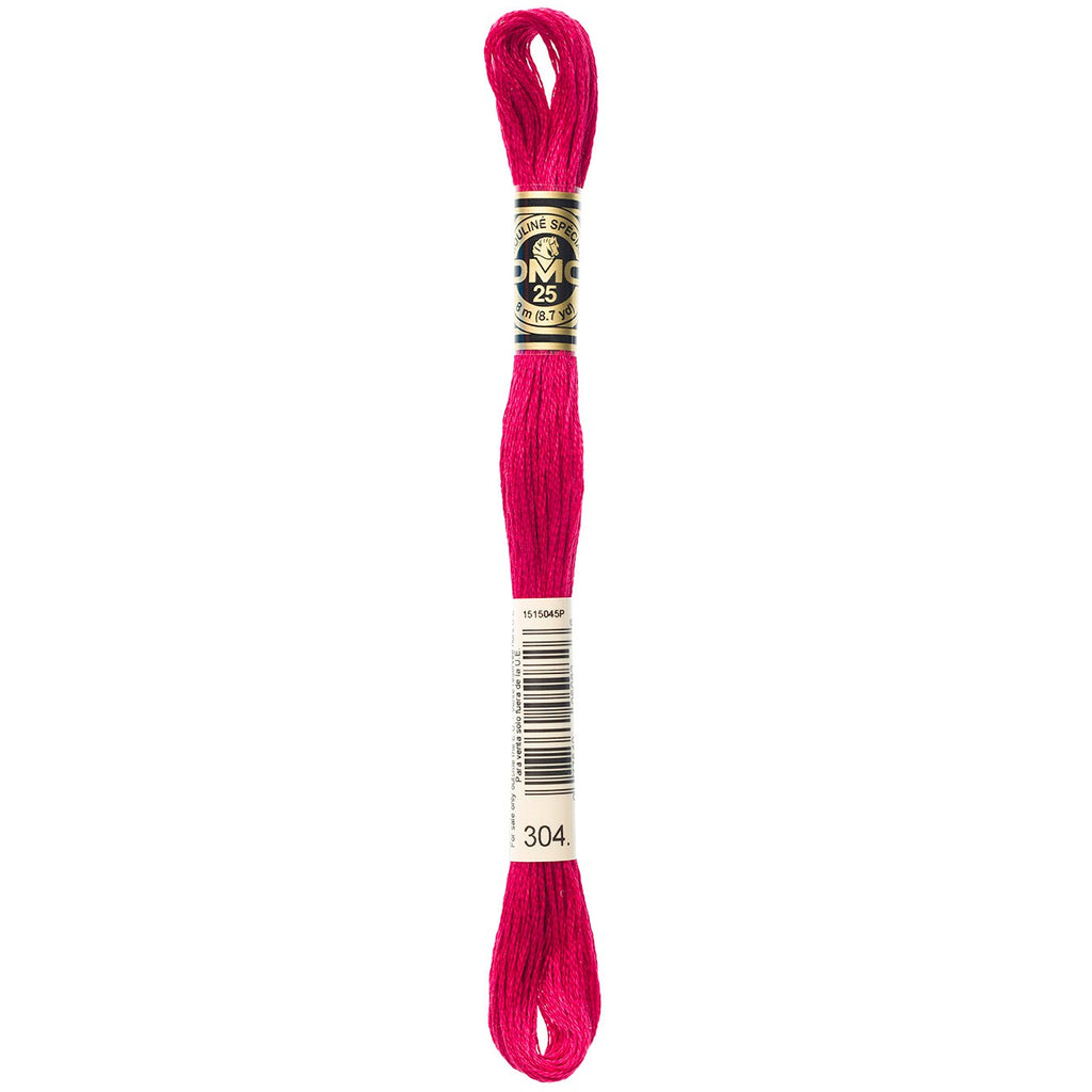 DMC embroidery floss – MED RED (304)