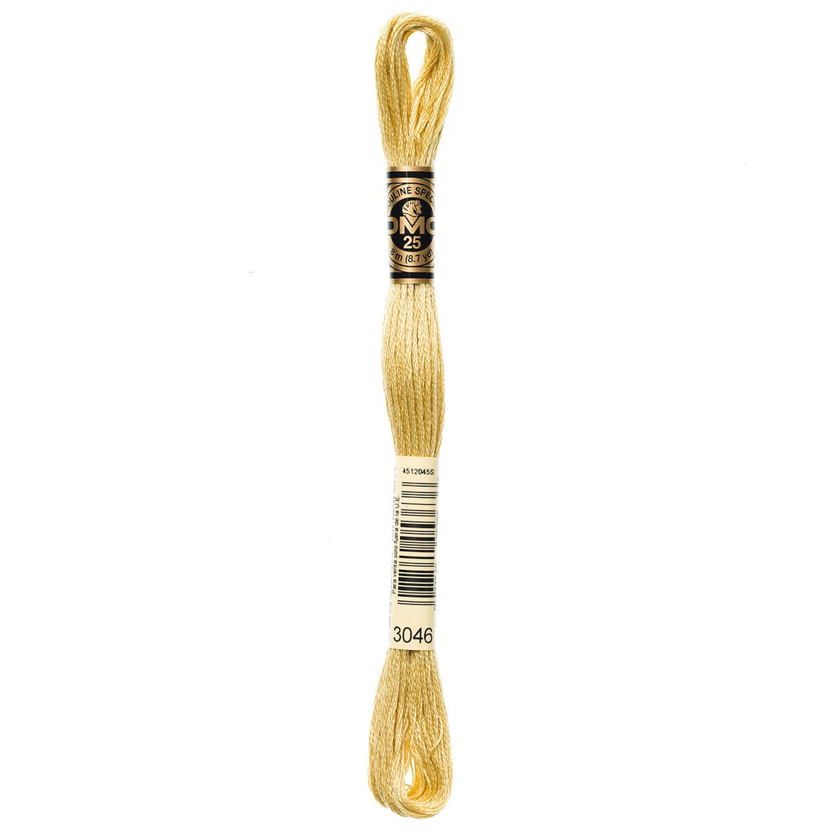 DMC embroidery floss – MED YLW BGE (3046)