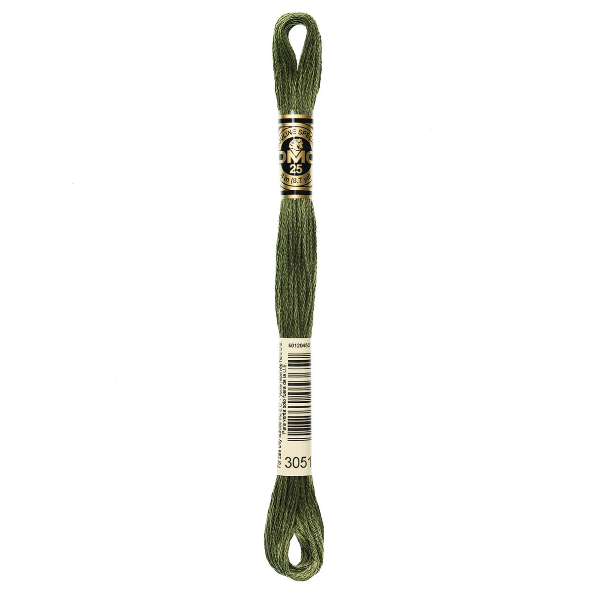 DMC embroidery floss – DARK GRN GRY (3051)