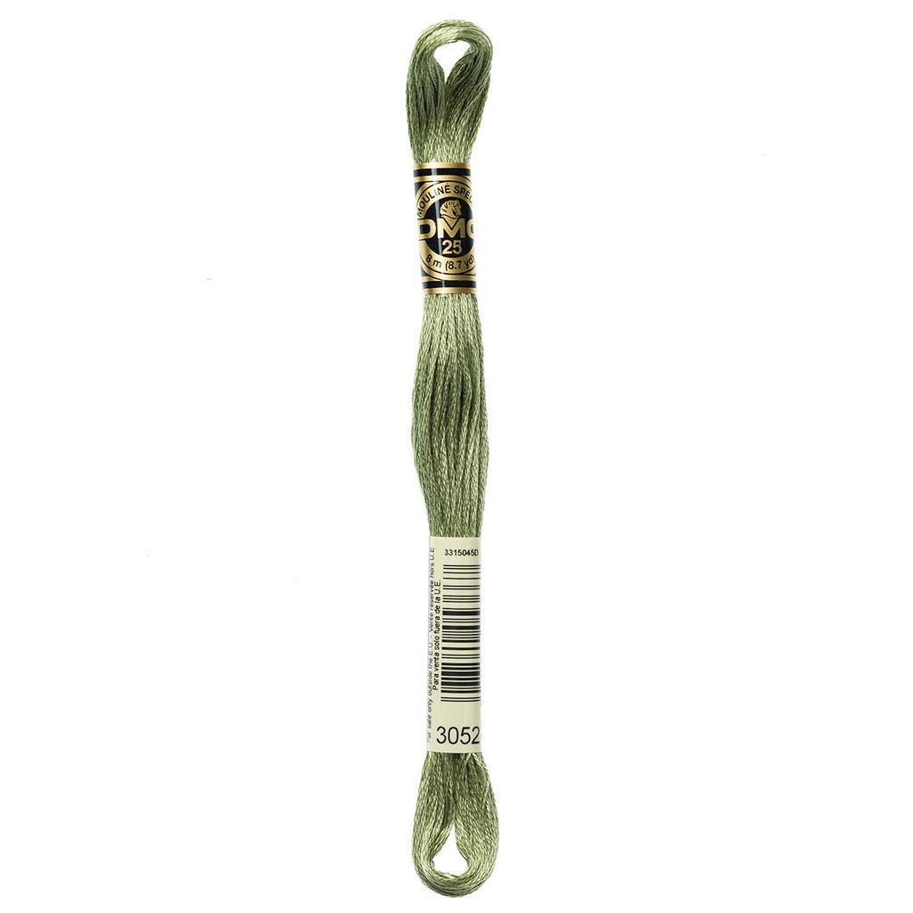 DMC embroidery floss – MED GRN GRY (3052)