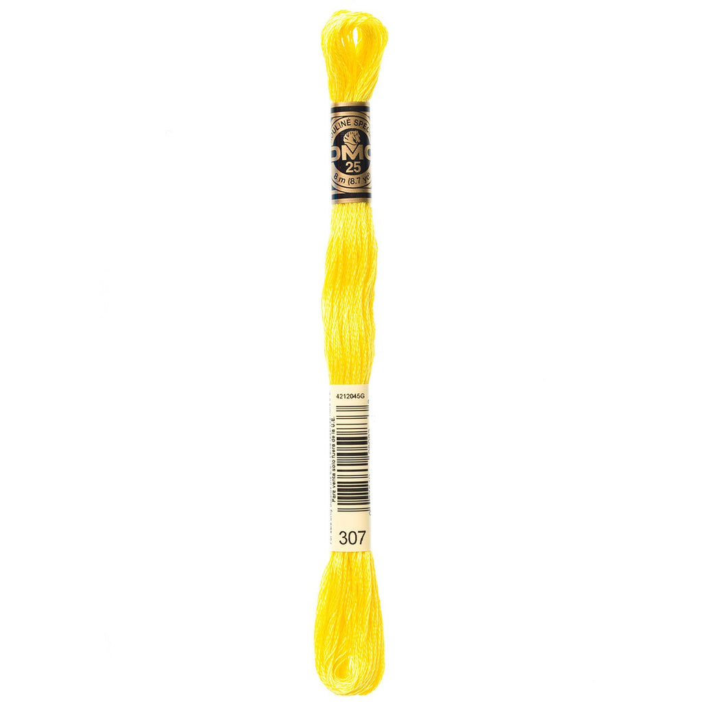 DMC embroidery floss – LEMON (307)