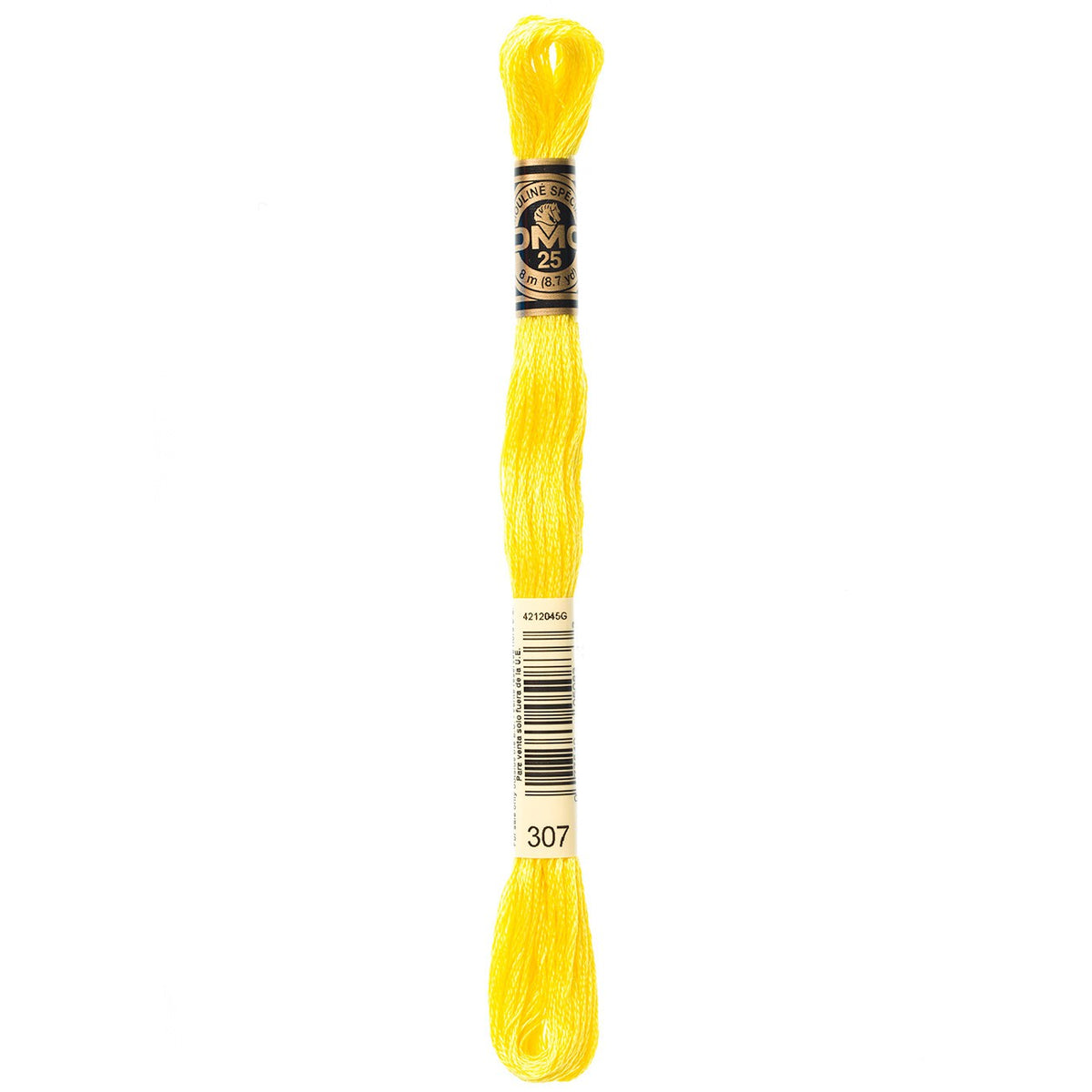 DMC embroidery floss – LEMON (307)