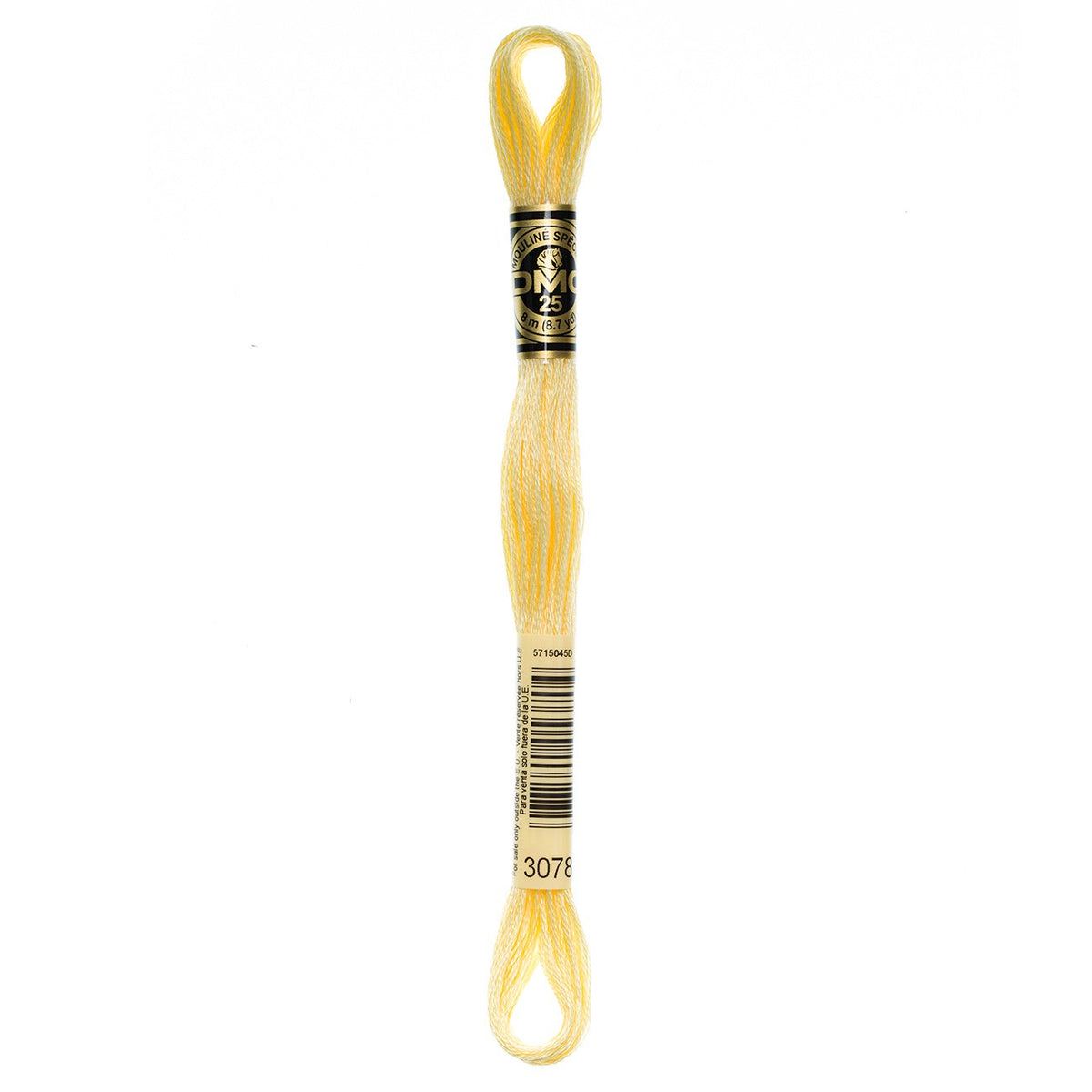DMC embroidery floss – VERY LIGHT GOLDN YLW (3078)