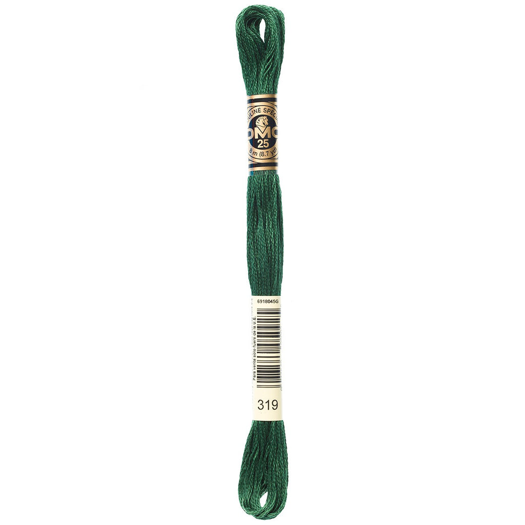 DMC embroidery floss – VERY DARK PISTACHIO GRN (319)