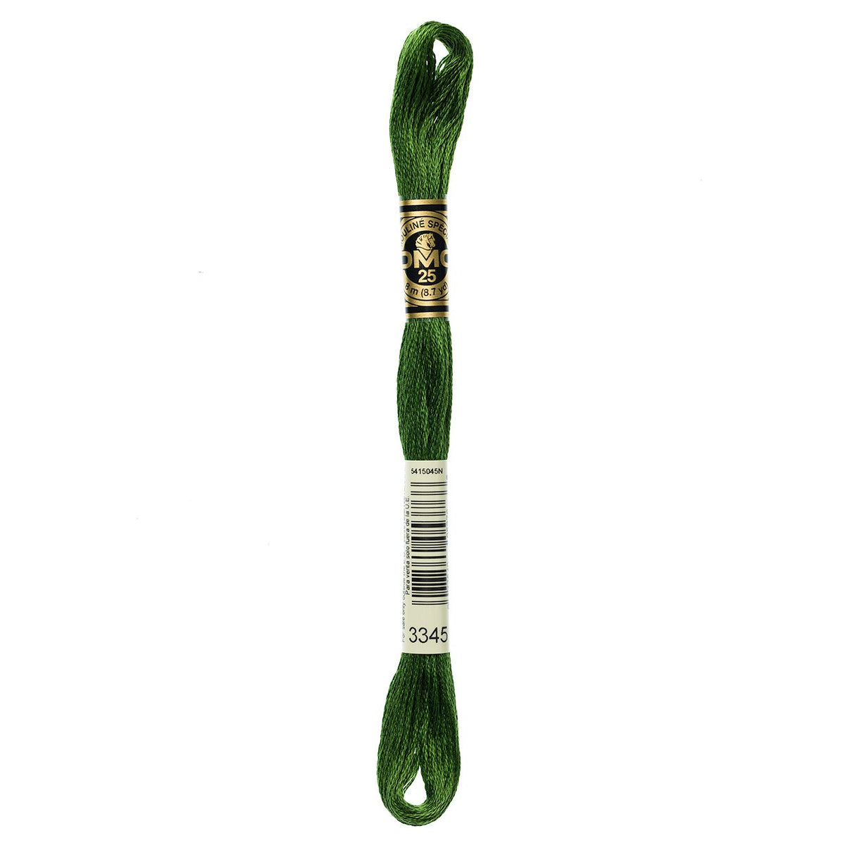 DMC embroidery floss – DARK HTR GRN (3345)