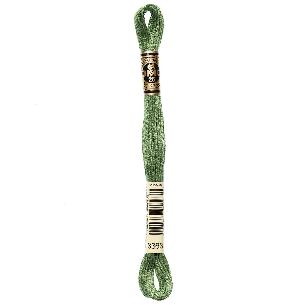 DMC embroidery floss – MED PINE GRN (3363)