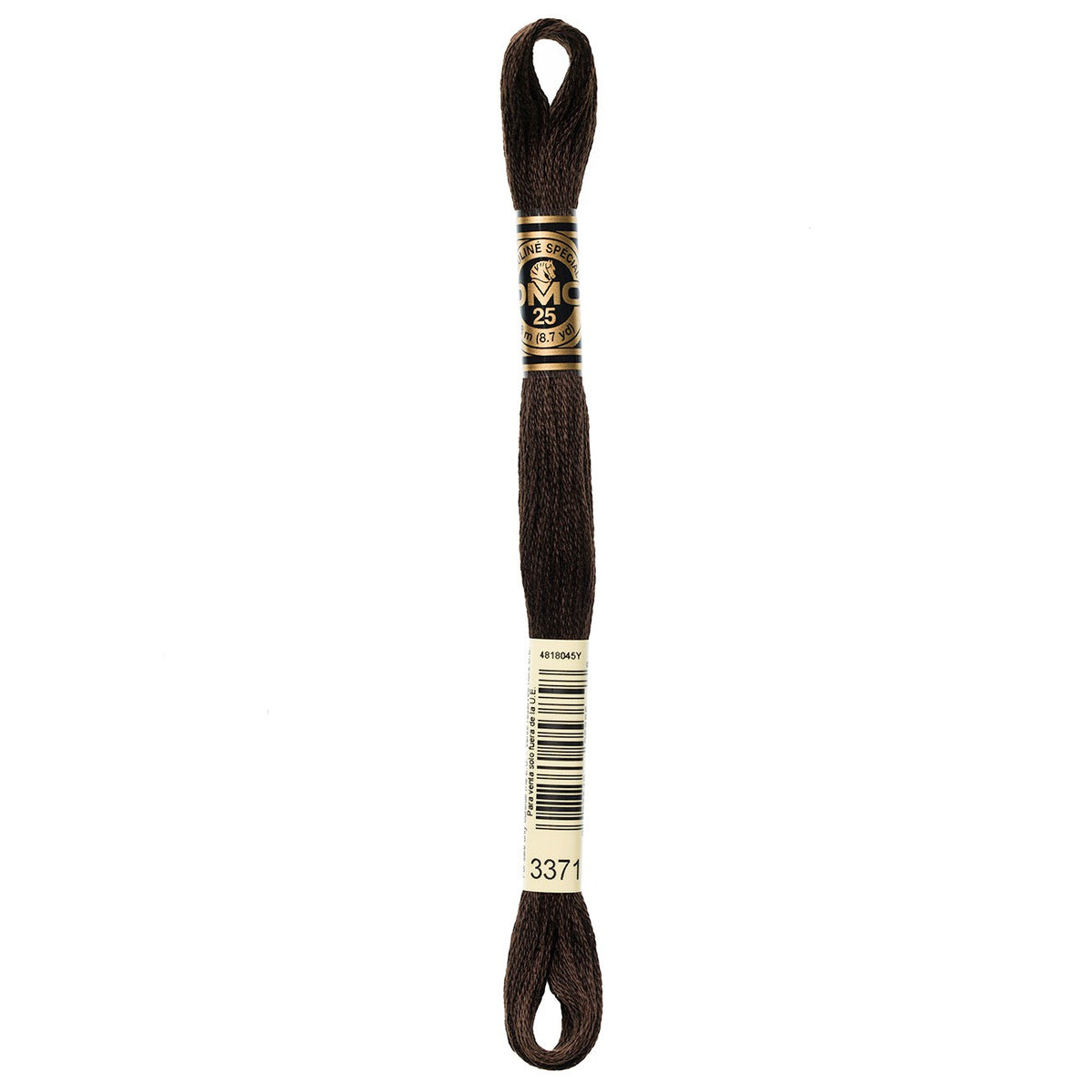 DMC embroidery floss – BLK BRN (3371)