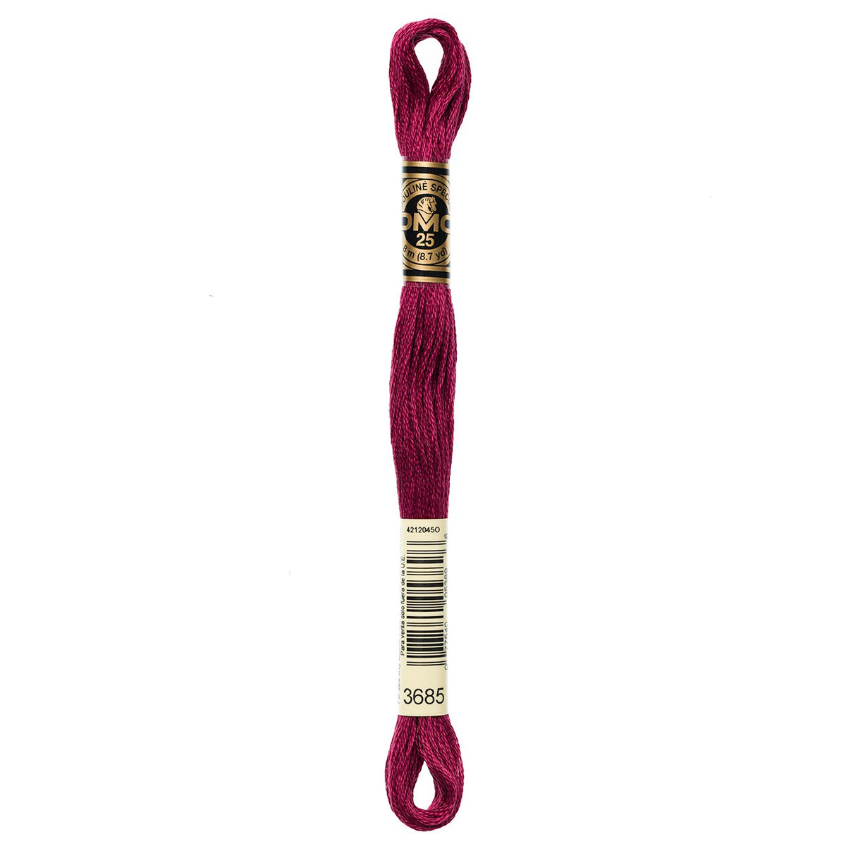DMC embroidery floss – VERY DARK MAUVE (3685)