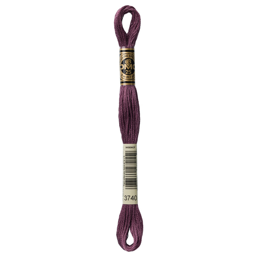 DMC embroidery floss – DARK ANT VLT (3740)