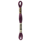 DMC embroidery floss – DARK ANT VLT (3740)