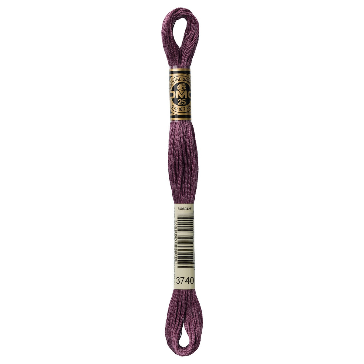 DMC embroidery floss – DARK ANT VLT (3740)