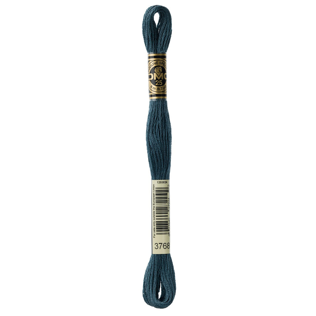 DMC embroidery floss – DARK GRAY GRN (3768)