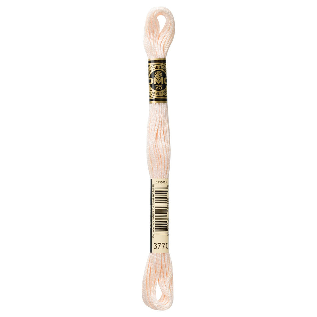 DMC embroidery floss – VERY LIGHT TAWNY (3770)