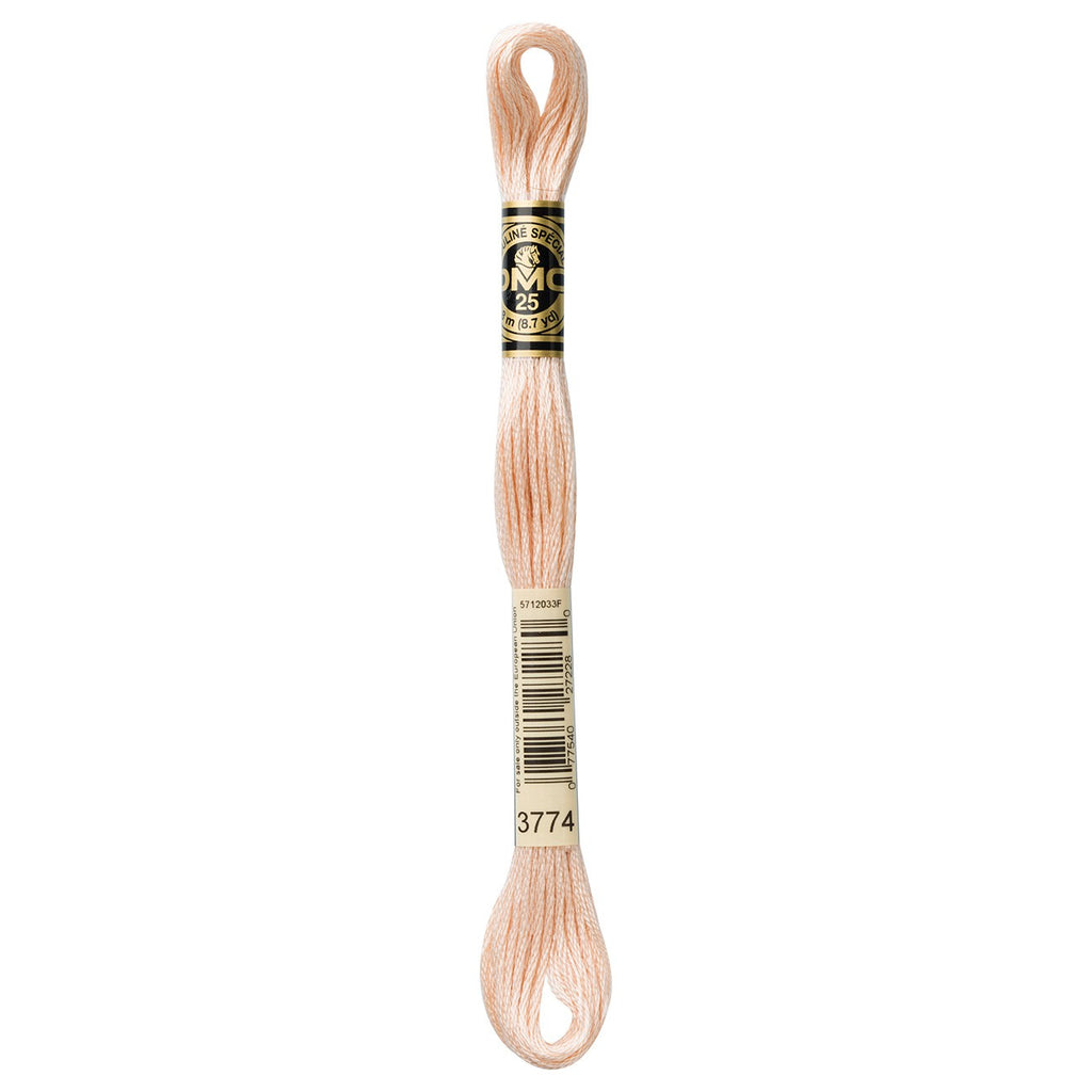 DMC embroidery floss – VERY LIGHT DESERT SAND (3774)