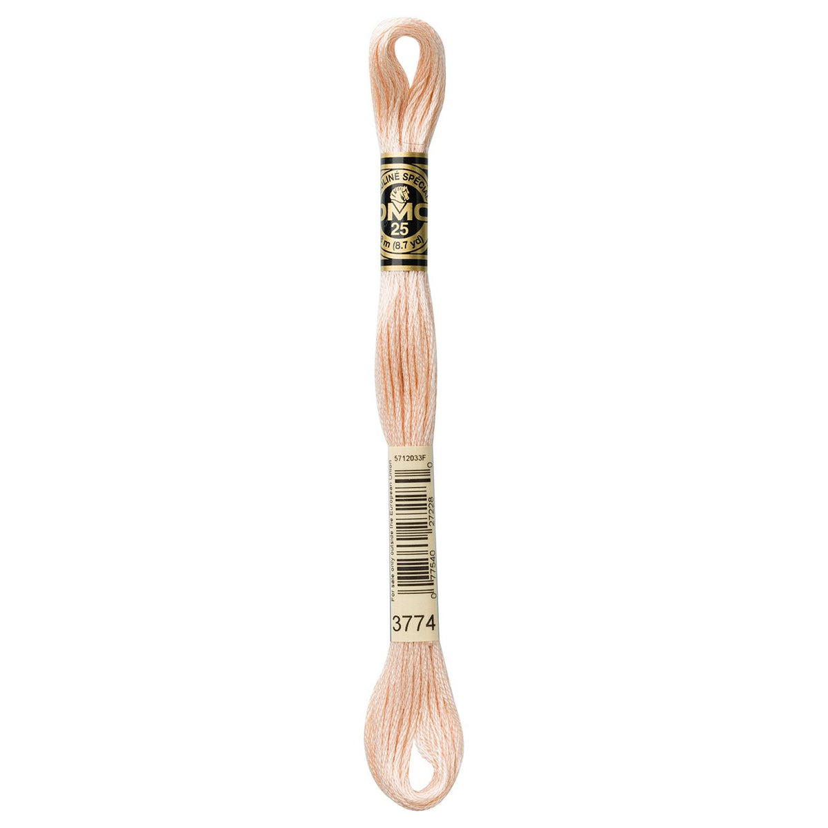 DMC embroidery floss – VERY LIGHT DESERT SAND (3774)