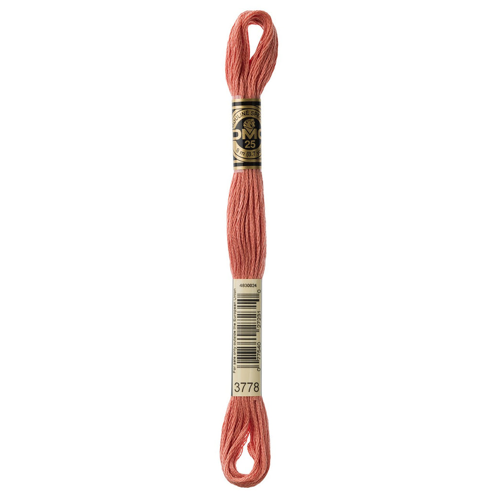 DMC embroidery floss – LIGHT TERRA COTTA (3778)