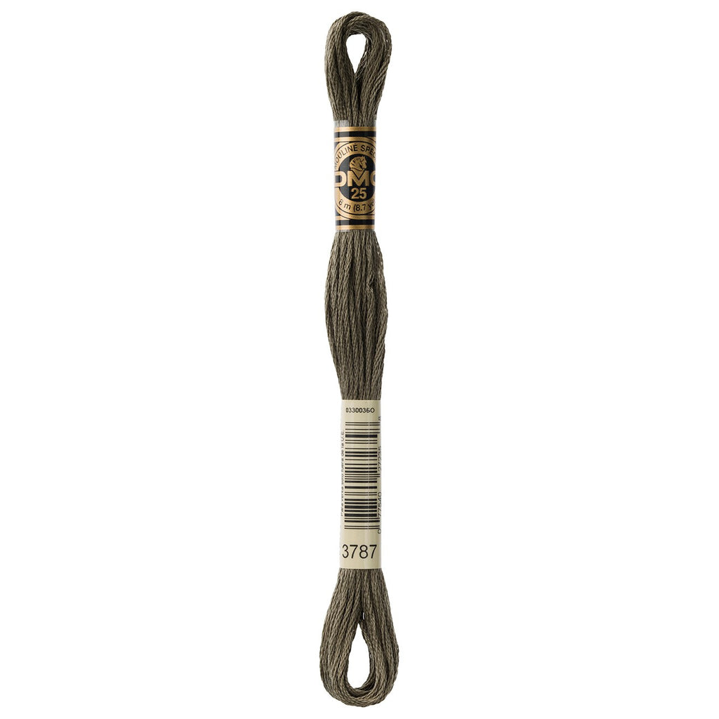 DMC embroidery floss – DARK BRN GRY (3787)