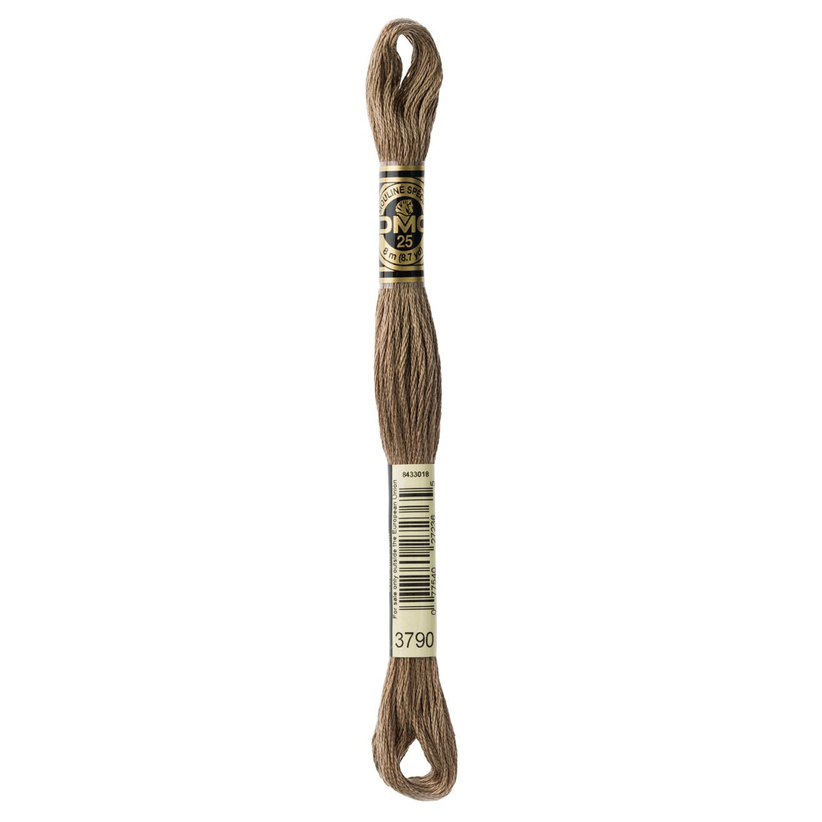 DMC embroidery floss – ULTRA DARK BGE GRY (3790)