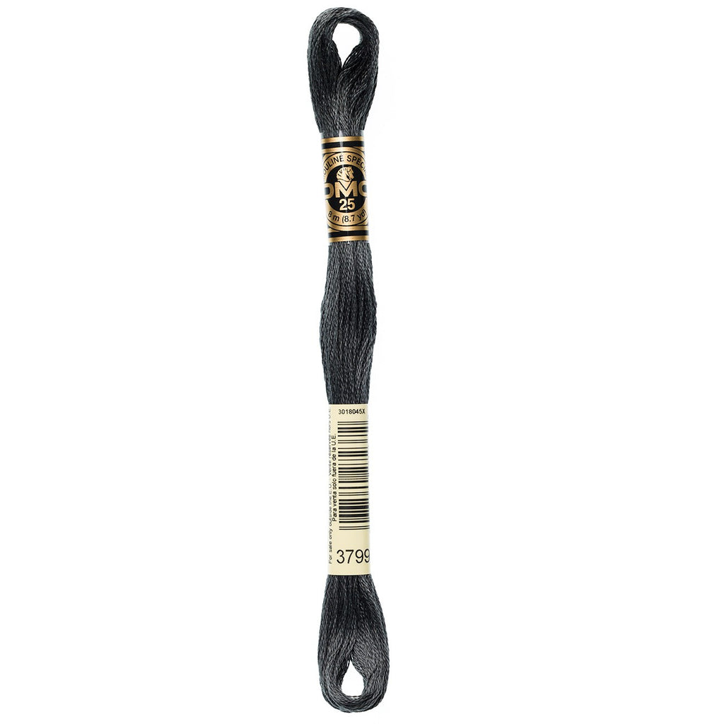 DMC embroidery floss – VERY DARK PEWT GRY (3799)