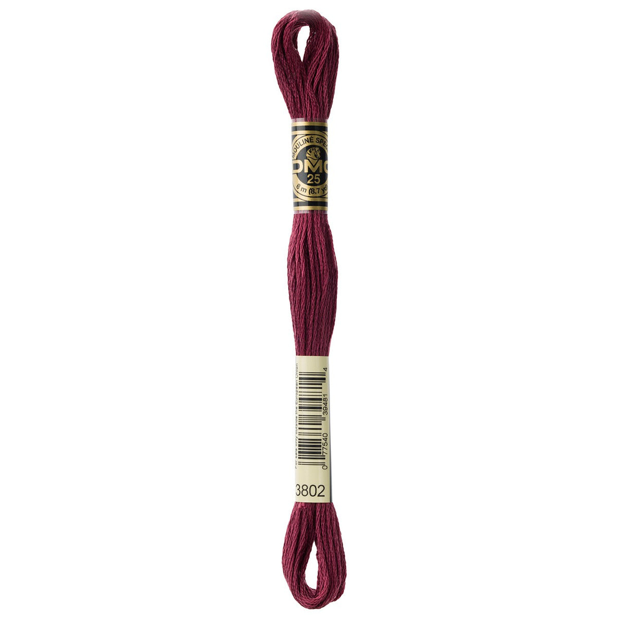 DMC embroidery floss – VERY DARK ANT MVE (3802)