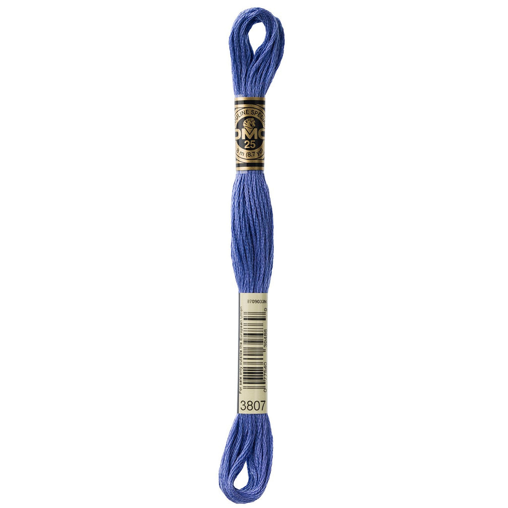 DMC embroidery floss – CORNFLWR BLU (3807)
