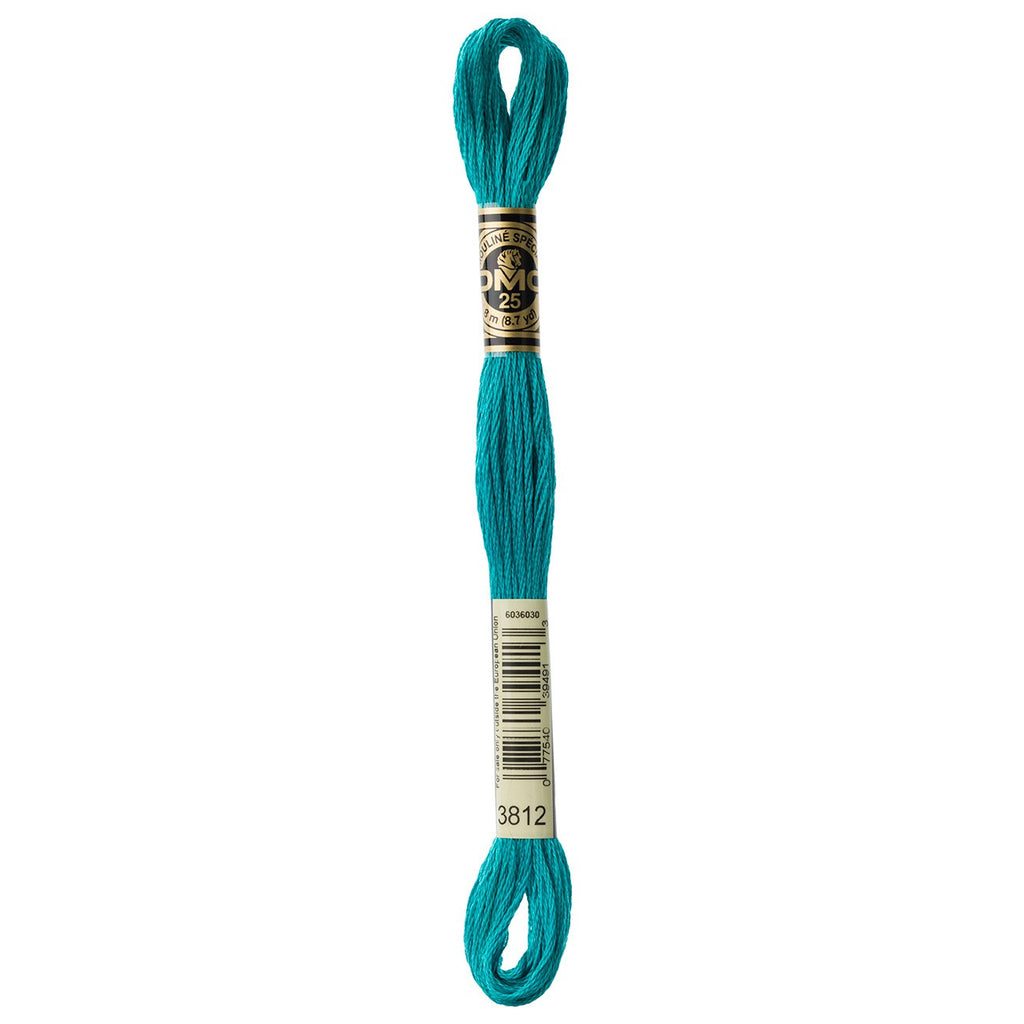 DMC embroidery floss – VERY DARK SEAGREEN (3812)