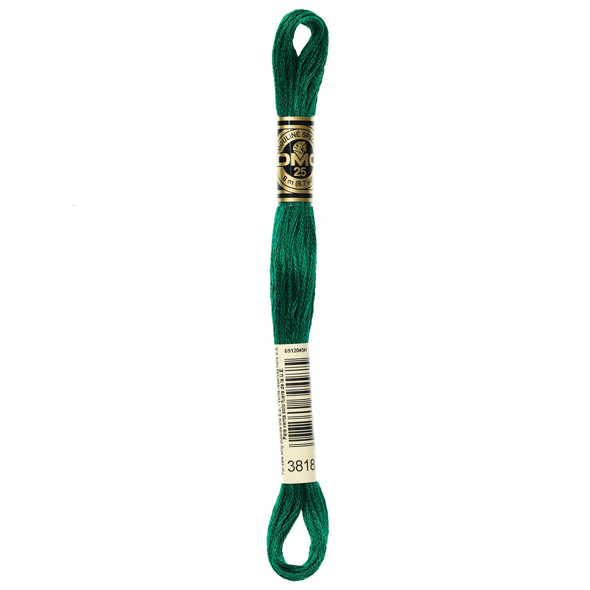 DMC embroidery floss – ULTRA VERY DARK EMRLD GRN (3818)