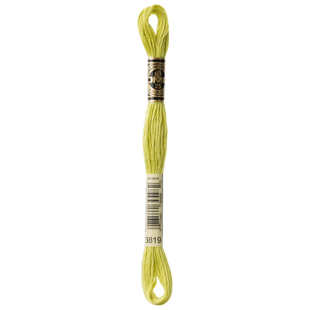 DMC embroidery floss – LIGHT MOSS GRN (3819)