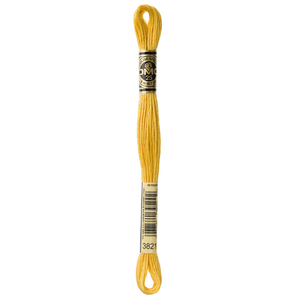 DMC embroidery floss – STRAW (3821)