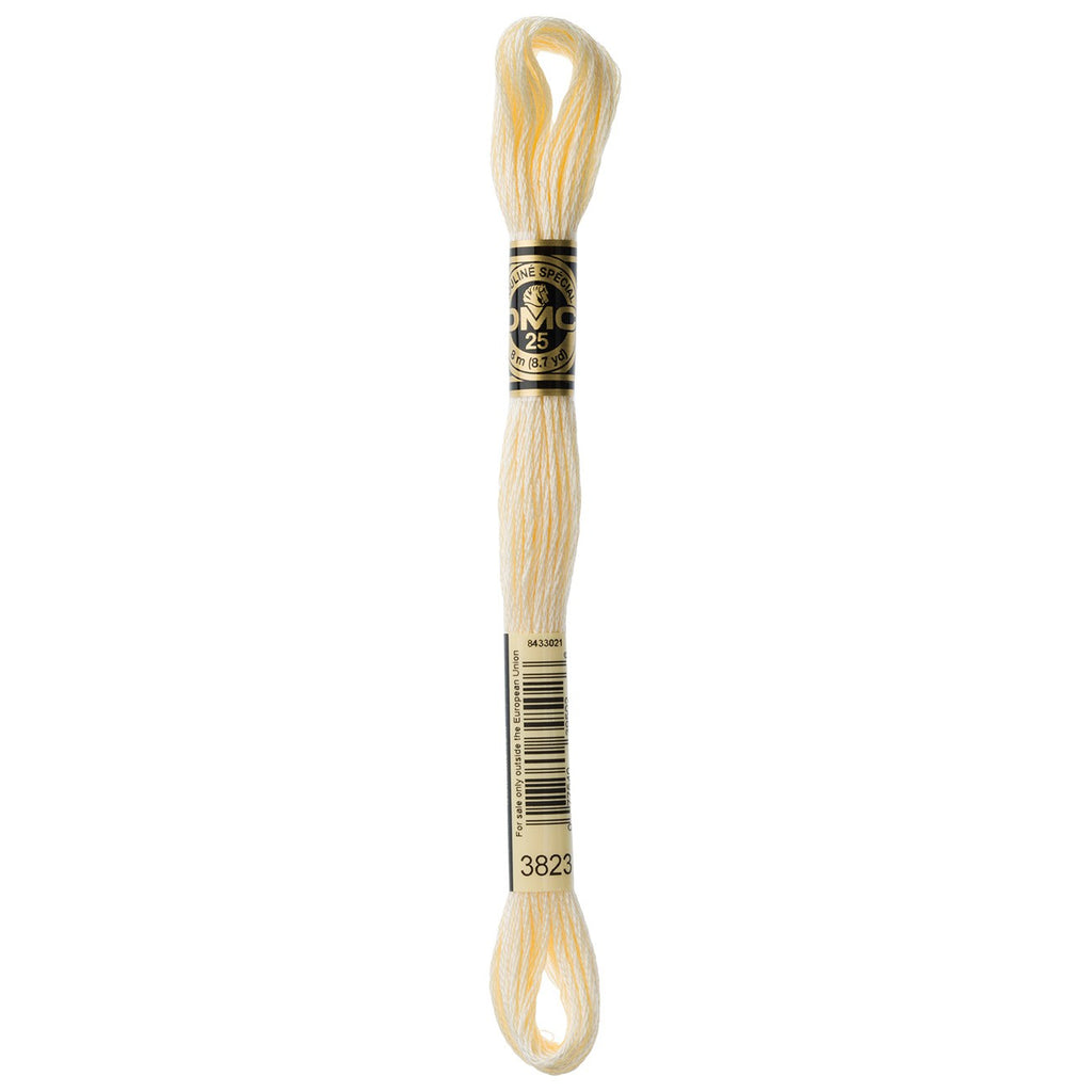 DMC embroidery floss – ULTRA PALE YLW (3823)