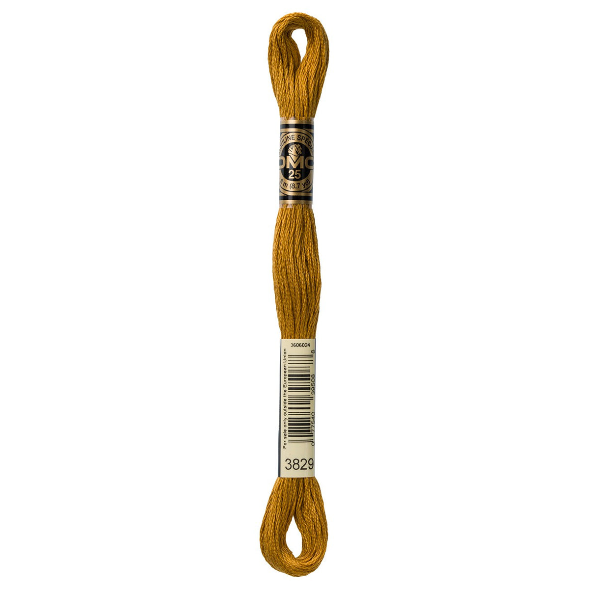 DMC embroidery floss – VERY DARK OLD GLD (3829)