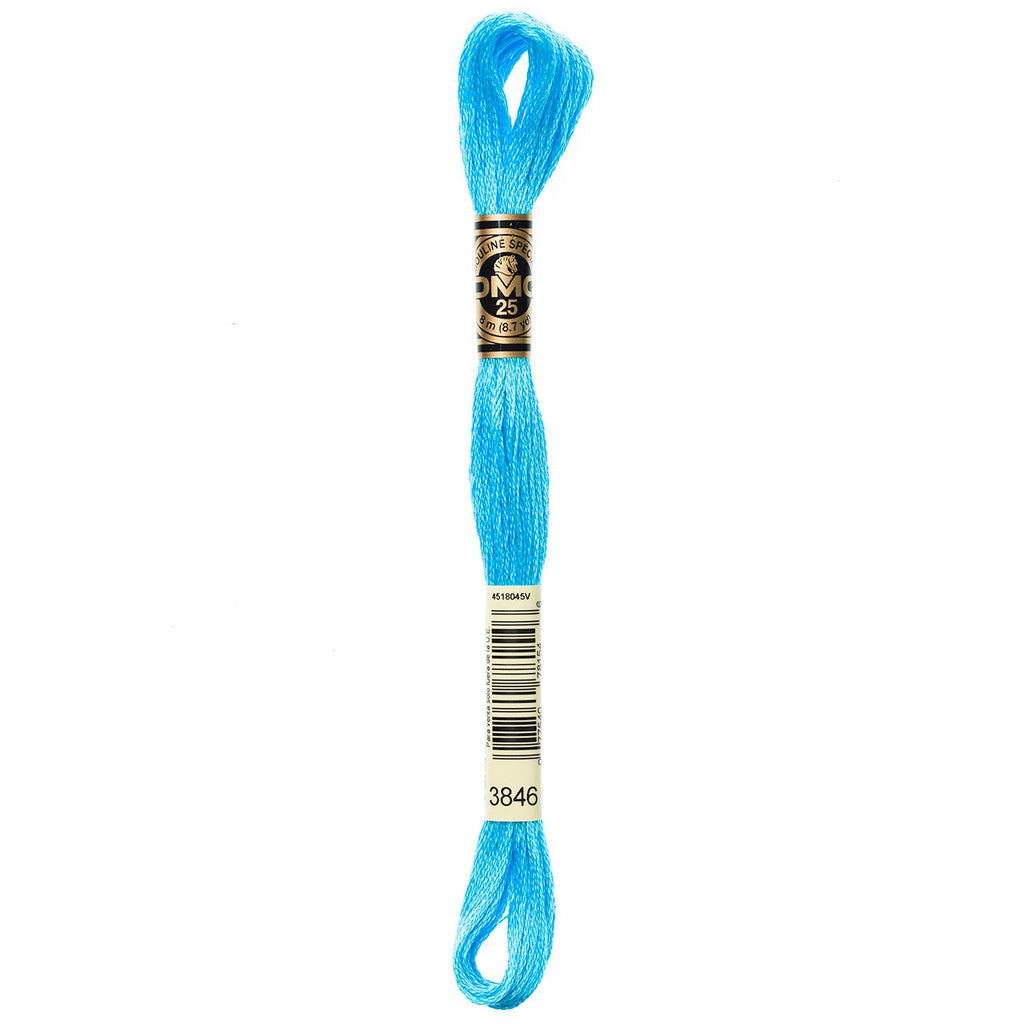 DMC embroidery floss – LIGHT BRIGHT TURQ (3846)
