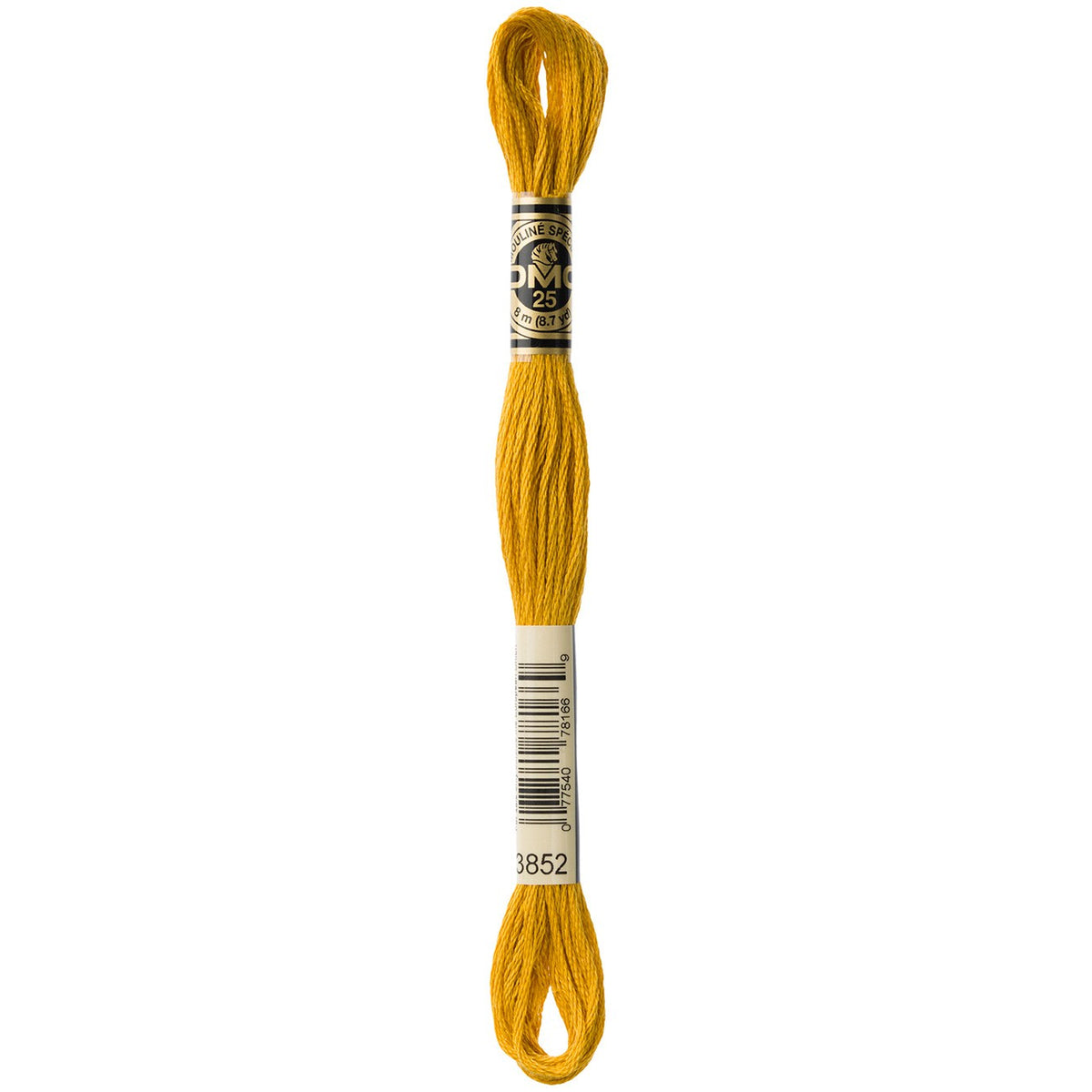 DMC embroidery floss – VERY DARK STRAW (3852)