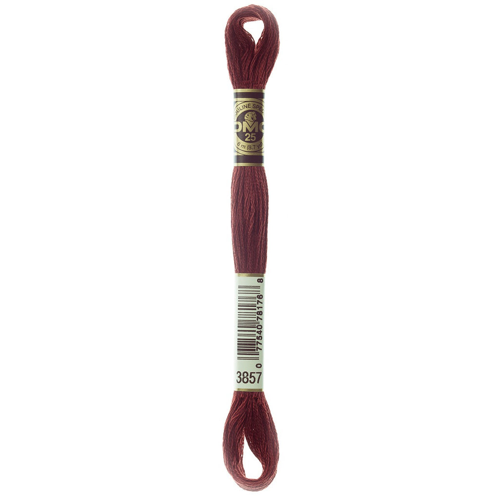 DMC embroidery floss – DARK RSEWOOD (3857)