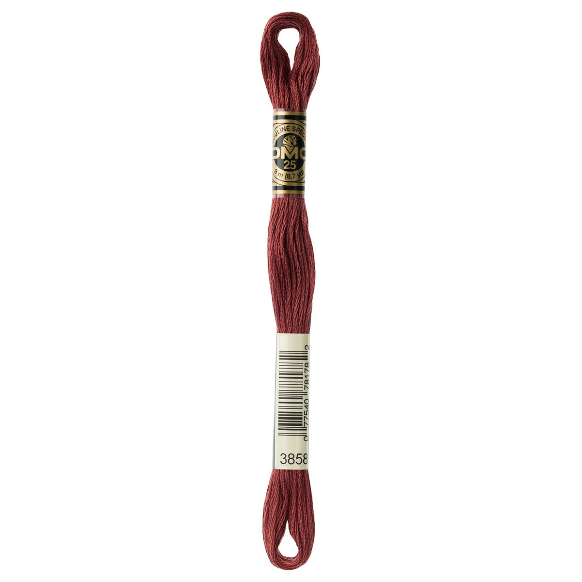 DMC embroidery floss – MED RSEWOOD (3858)