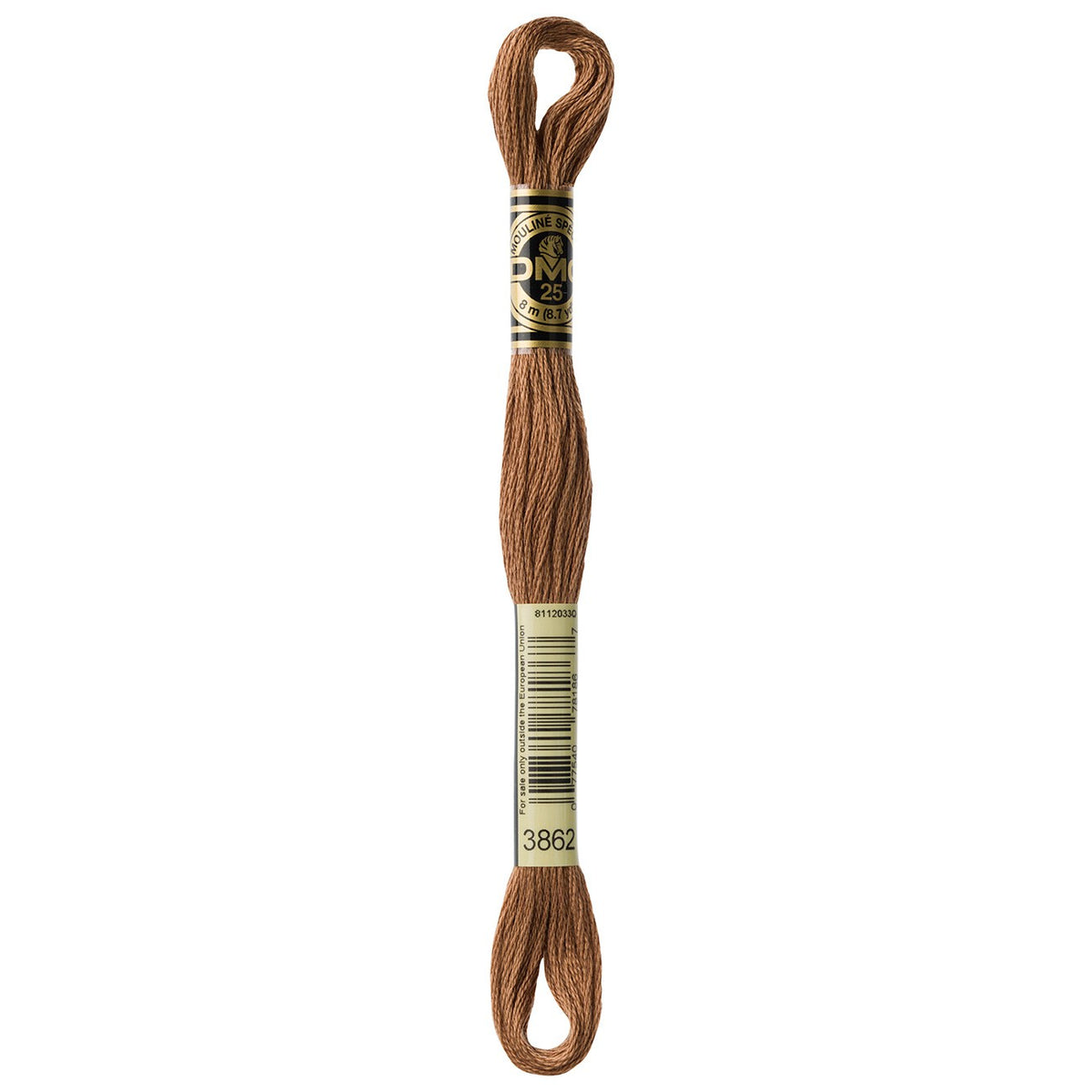 DMC embroidery floss – DARK MOCHA BGE (3862)