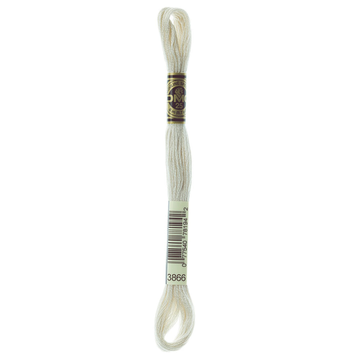 DMC embroidery floss – ULTRA VERY LIGHT MOCHA BRN (3866)