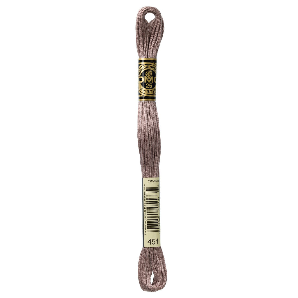 DMC embroidery floss – DARK SHELL GRY (451)