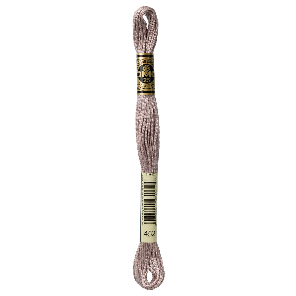 DMC embroidery floss – MED SHELL GRY (452)