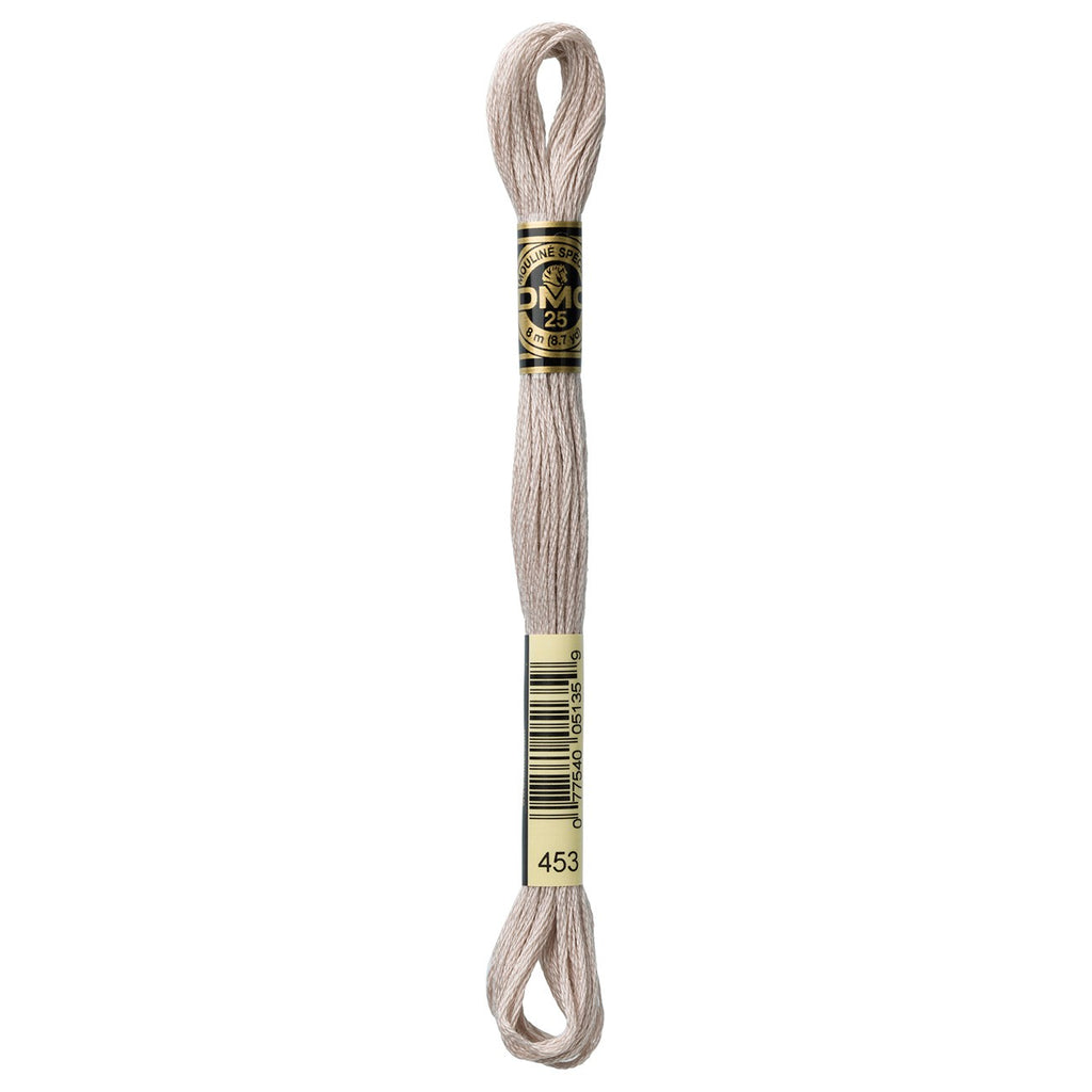 DMC embroidery floss – LIGHT SHELL GRY (453)