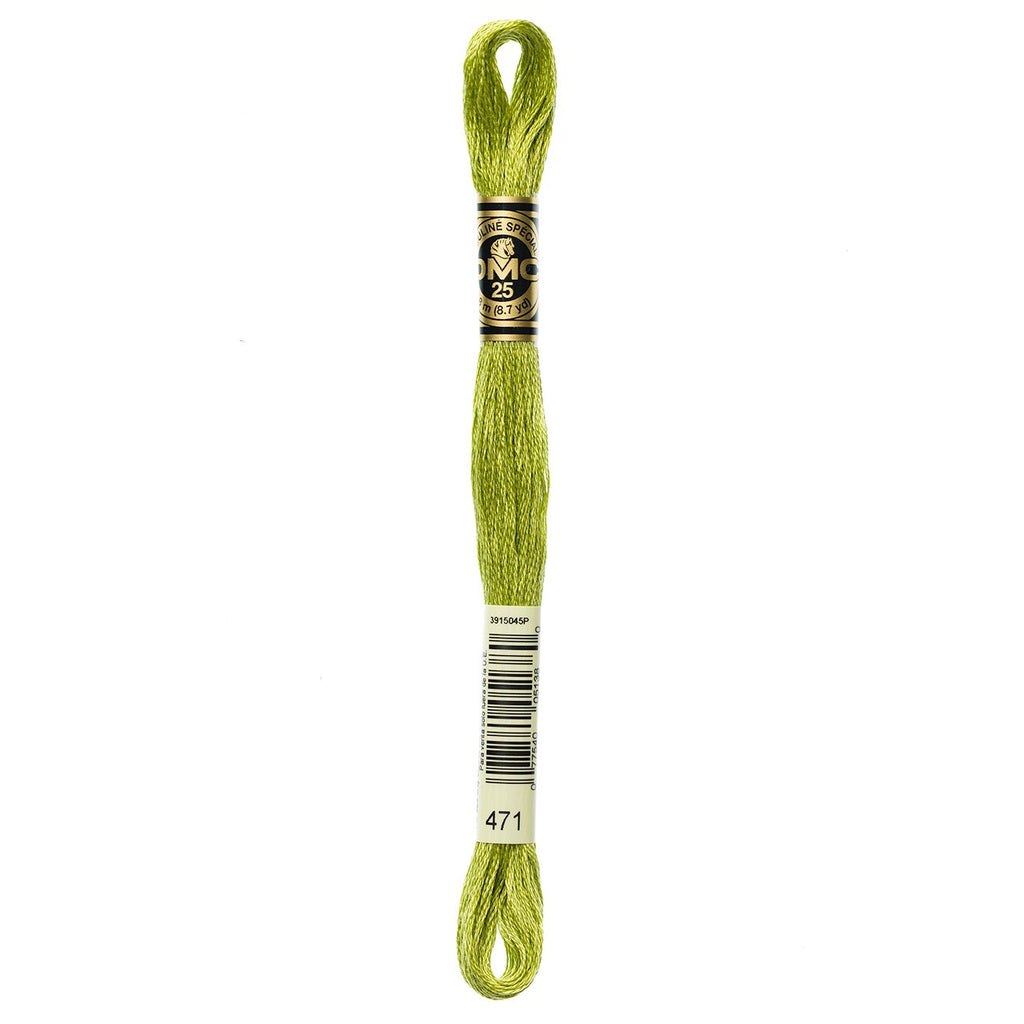 DMC embroidery floss – VERY LIGHT AVOCADO GRN (471)
